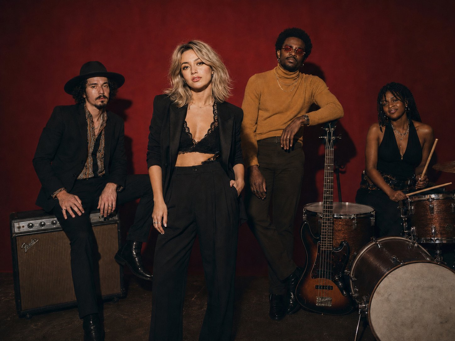 Group portrait with instruments